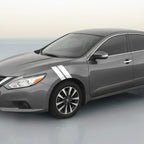 3 Inch Dual Fender Stripe Hash Mark Decal Graphic Kit For Nissan Altima