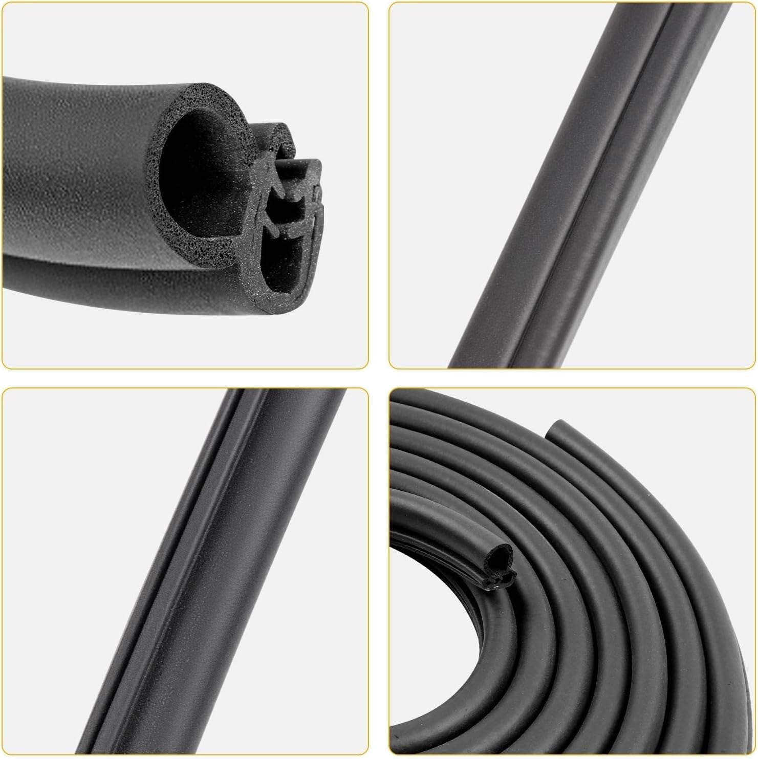 Front Door Weatherstrip Seal For GMC Sierra Chevy Silverado Cadillac 99-07 2Pcs