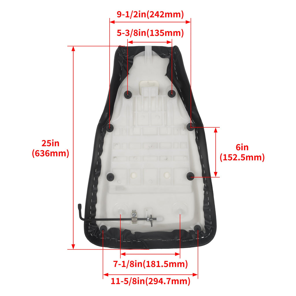 Complete Seat Black for Honda TRX350 TRX400 Rancher 350 400 2004-2006 2007