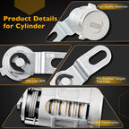 81213 Tailgate Handle Latch with Lock Cylinder and Key for 07-13 Toyota Tundra