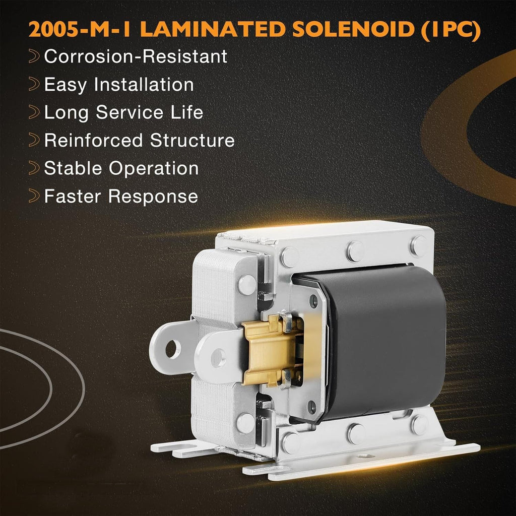 2005M1 Laminated Pull Solenoid Continuous Duty For WoodMaster Wood Boilers 2X