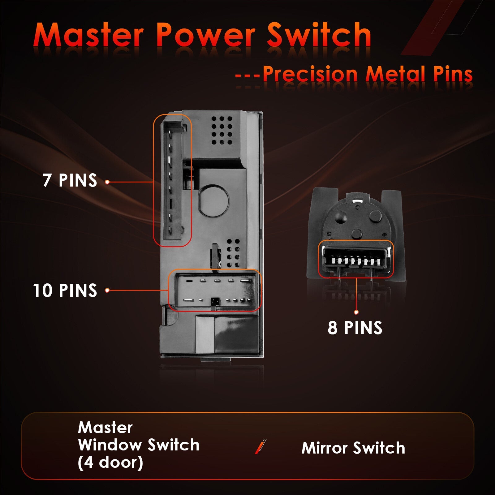 Master Power Window Mirror Control Switch For Chevy GMC C K 1500 2500 3500 Tahoe