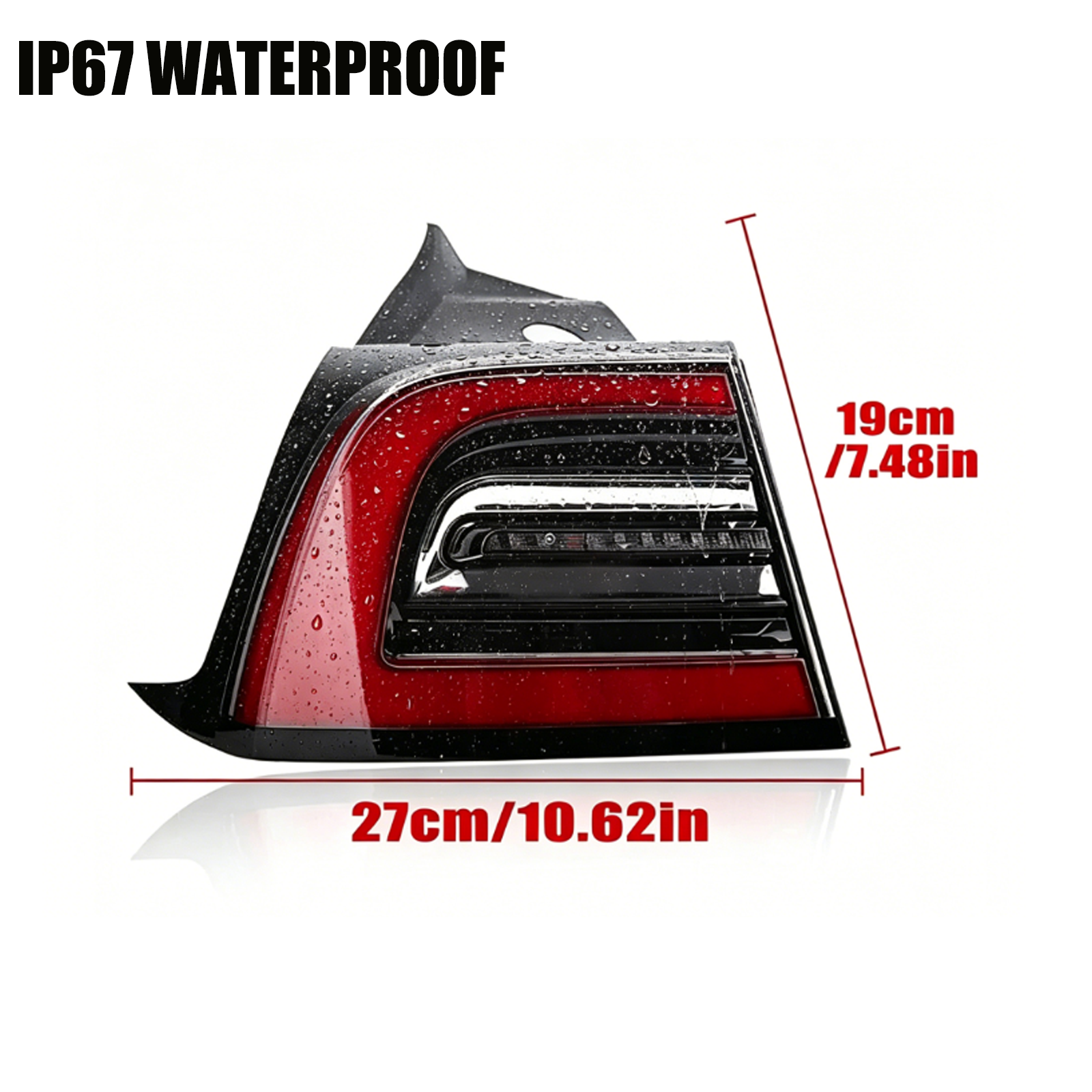 LED Outer Rear Tail light Lamp Left Driver Side for 2017-2023 for Tesla Model 3