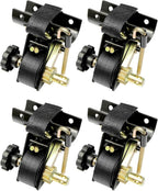 Ladder Rack Ratchet Straps w J Hook 1.5x7.5 Black Retractable 4x
