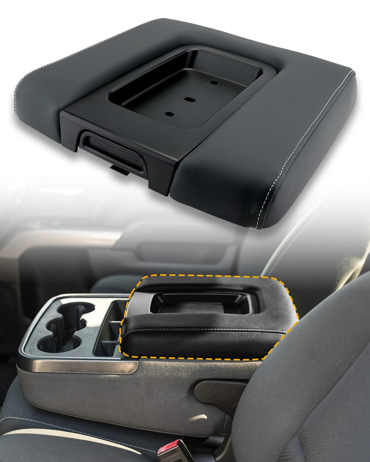 22881398 Center Console Armrest Lid for Chevy Silverado GMC Yukon Cadillac 14 20