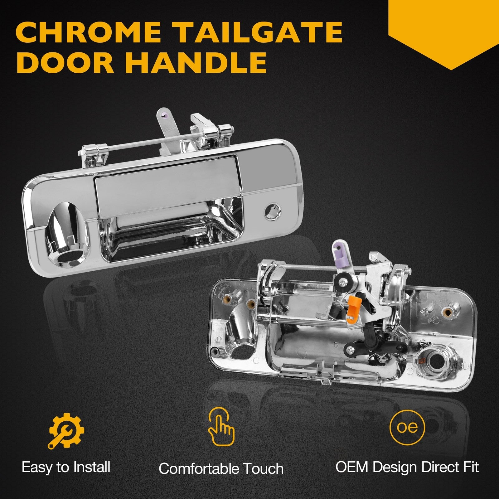 Tailgate Handle Latch With Lock Camera Accessories Kit For Toyota 2007 13 Tundra