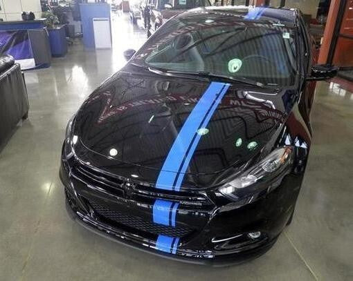 6 Inch Offset Vinyl Rally and Racing Stripe Kit for Dodge Dart plus Bonus