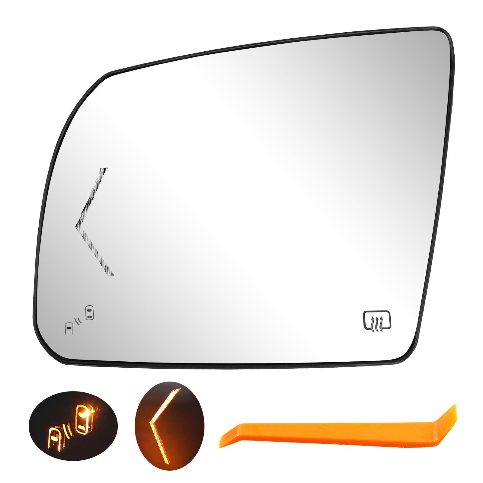 Heated Mirror Glass With BSM Signal Kit for Toyota Tundra 2007 2020 Left Right