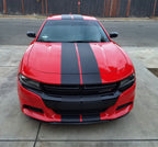 10 Inch Vinyl Rally Stripes Racing Stripe Kit Hood Trunk Roof for Dodge Charger