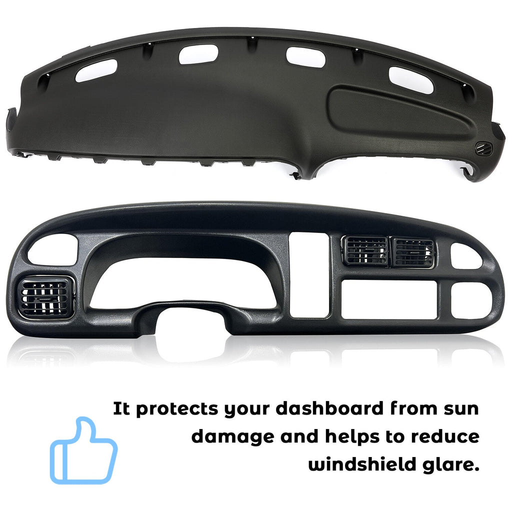 Dash Instrument Panel Pad Replacement Vent for 1998-2002 Dodge Ram 1500 2500 3500