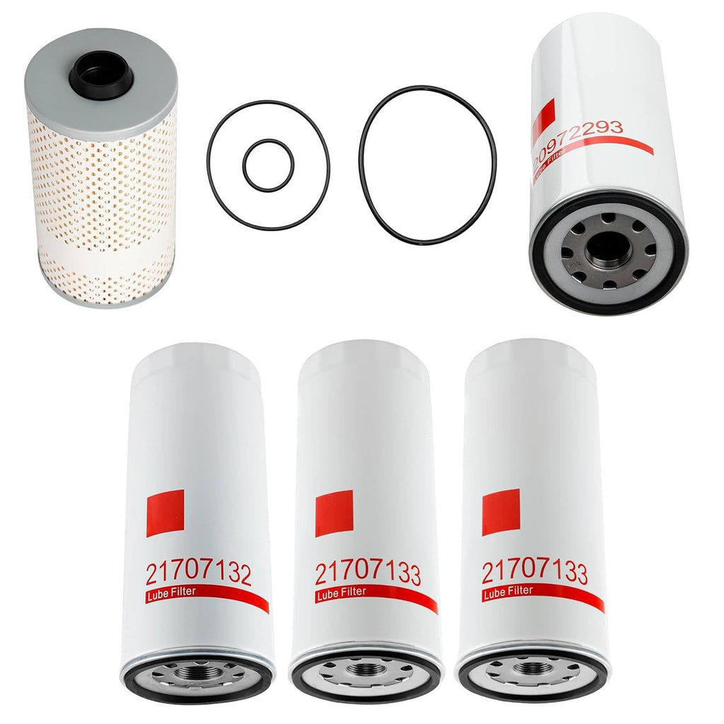 Oil Fuel Filter Change Kit for Volvo D12 D13 20972293 21707133 FF5369 21707132