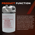 CP75210 3/4 NPTF Oil Filter with 10 Micron Hydraulic for Tractors Log Splitters