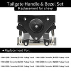 Chrome Tailgate Handle Door Handle Kit for 1988-2000 Chevy C/K 1500 2500 3500