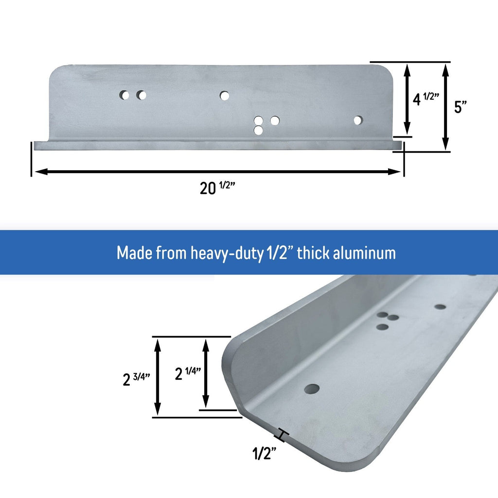 5 Inch Jack Plate Extension Set for Outboard Motor Port and Starboard