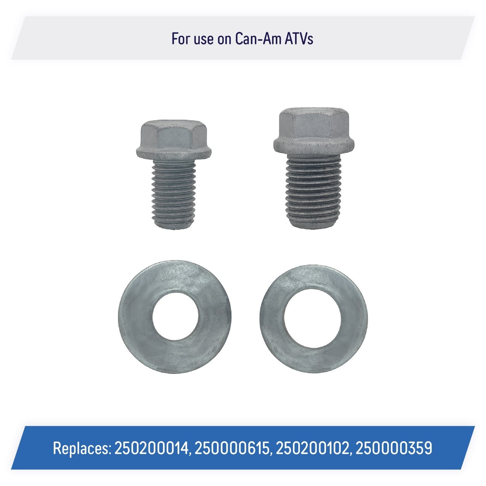 250000615 250000359 Drive Shaft Retaining Bolt Set with Washers for Can-Am ATV