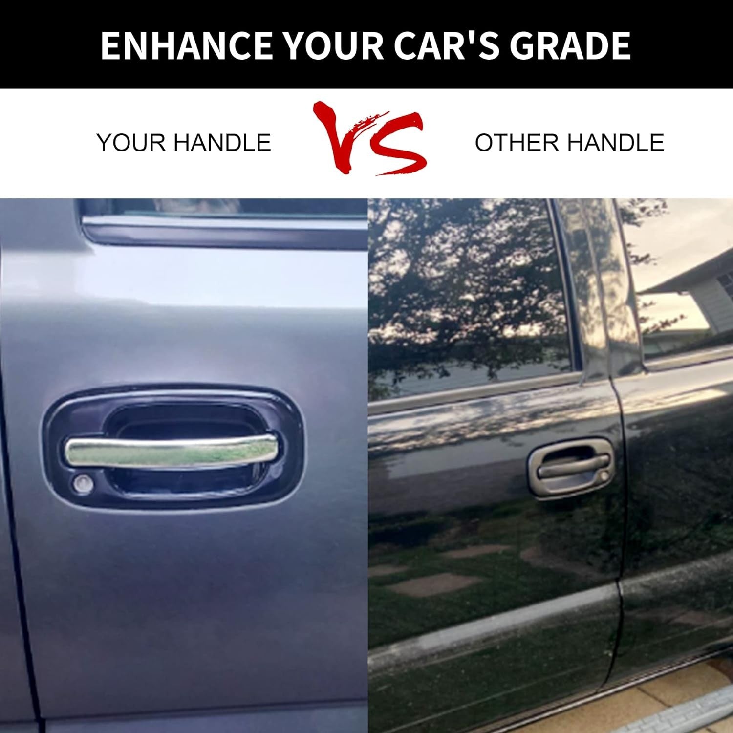 15034985 Exterior Door Handle for Chevy Silverado GMC Sierra Cadillac 99 07 2Pcs