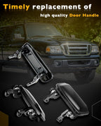 Metal Tailgate Exterior Door Handle Set For Ford Ranger Mazda B2300 1998 2011 3X