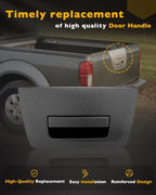 Rear Door Latch Tailgate Outer Handle No Key Hole for 2005-13 Nissan Frontier