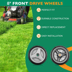 532401274 Lawn Mower Front Drive Wheel Set For Husqvarna 5521 CHV XT722FE 8 Inch