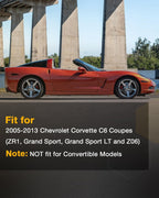 Folding Flannel Rear Cargo Window Sun Shade for Chevrolet Corvette C6 2005 2013