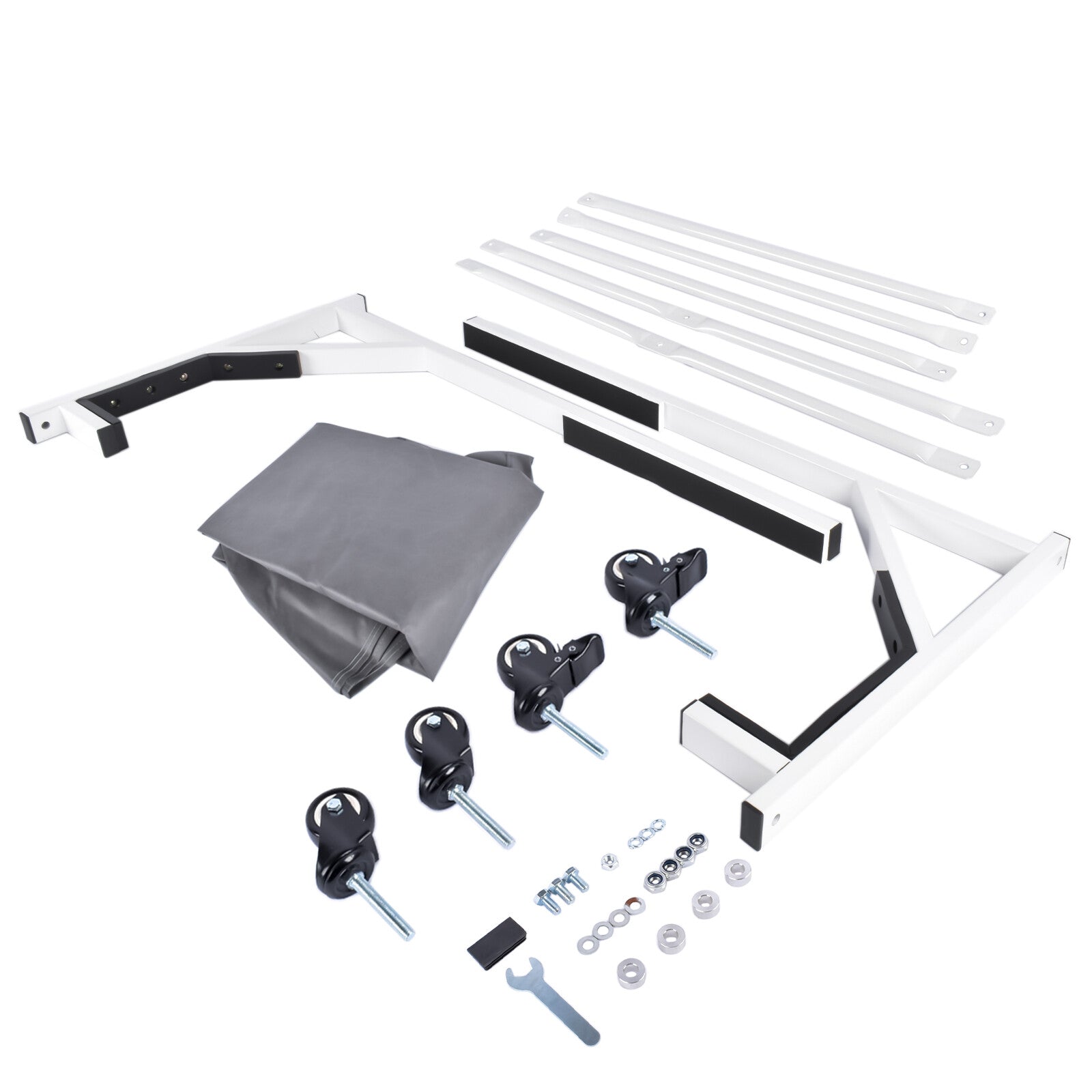 White HARDTOP STORAGE CART with COVER Hard Top for Chevrolet Corvette Mercedes