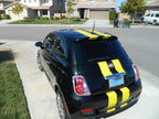 6 Inch Dual Vinyl Rally Stripes Racing Stripe Bonus Install Kit for Fiat 500