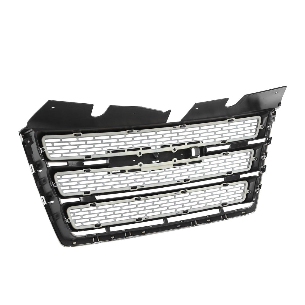 Front Bumper Grille Black w/Chrome Trim For 2010-2015 GMC Terrain SLT GM1200630
