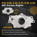 M295HV High Volume Oil Pump for Melling Chevy LS 4.8L 5.3L 5.7L 6.0L 6.2L