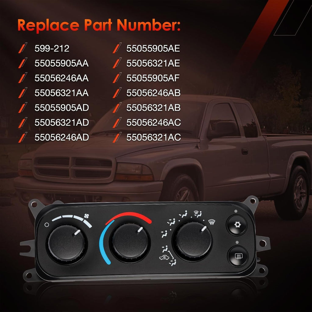 HVAC Control Module A C Heater Climate Panel for Dodge Ram 1500 2500 3500 01 05
