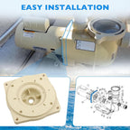 356012 Seal Plate Almond for Pentair SuperFlo Sta-Rite Pool Pump Mounting Plate