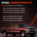 Sway Bar End Link 2in Lift for Chevy GMC Sierra 1500 2500 3500 1999 2019 2 Pack