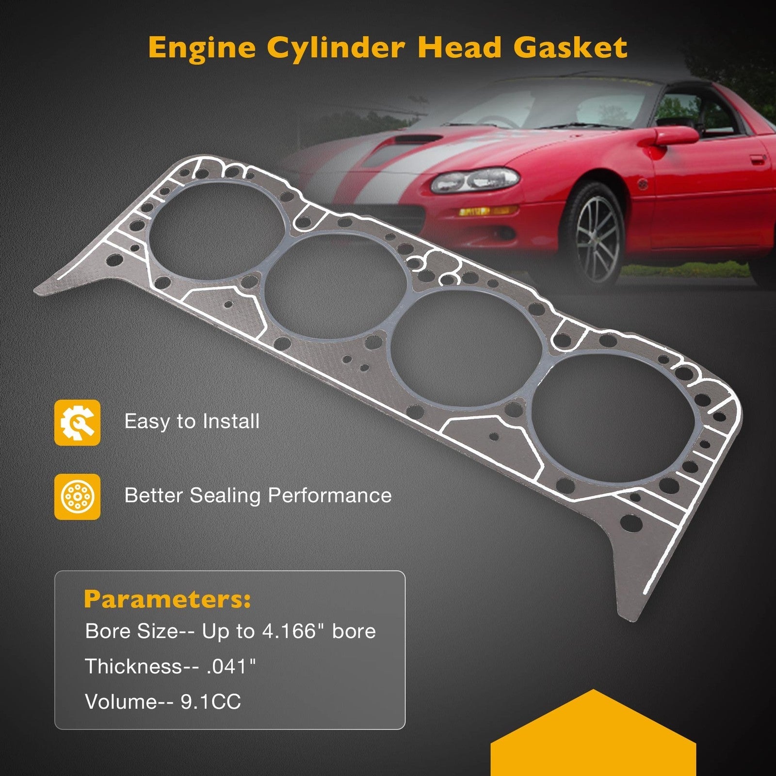 14011034 5.7 Cylinder Head Gasket for Gen 1 Gen 2 SBC Engines 350 355 383 406