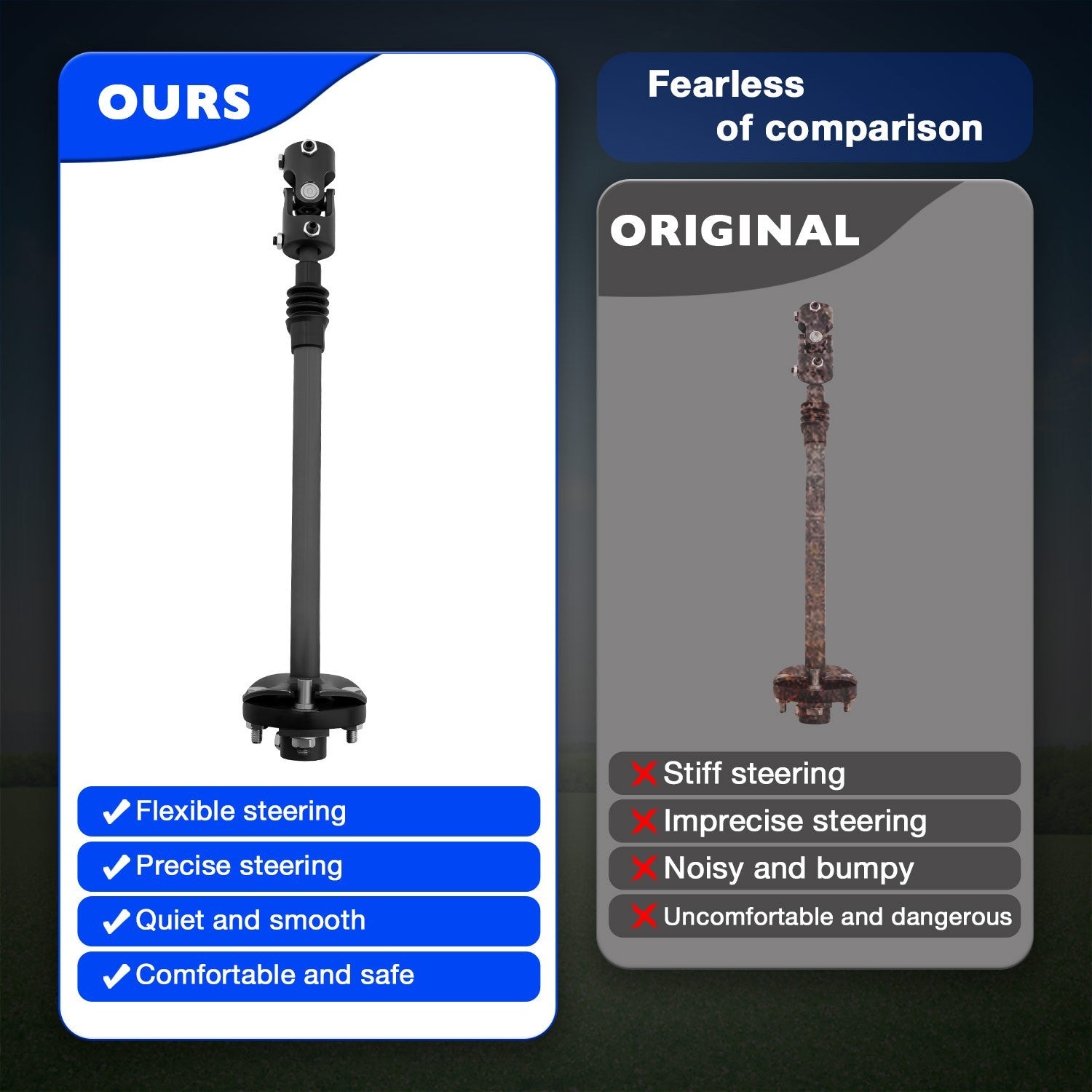 000936 Heavy Duty Telescopic Steering Shaft for Chevy GMC C K 1500 2500 1991-94