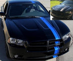 6 Inch Offset Vinyl Rally Racing Stripe Kit for Dodge Charger