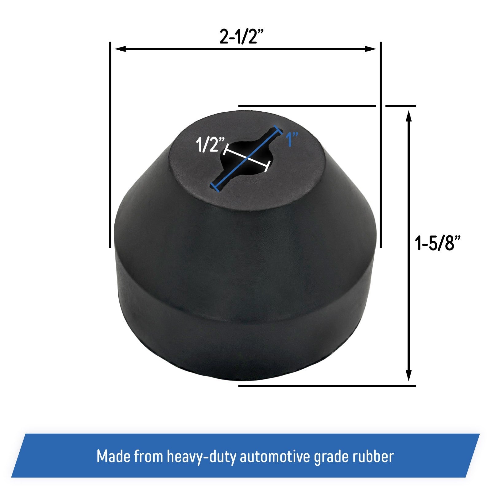 Rubber Winch Line Stopper Synthetic Cable Saver for Jeep ATV UTV ORV