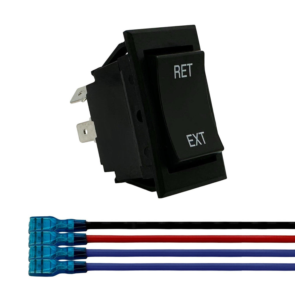 Momentary Reverse Polarity Rocker Switch 20A 12V DC On Off DPDT 4 Pin