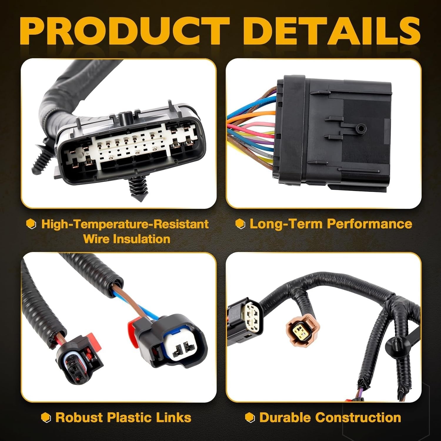 68087837AF Injector Wiring Engine Wire Harness for Ram 1500 Jeep Wrangler 12-24