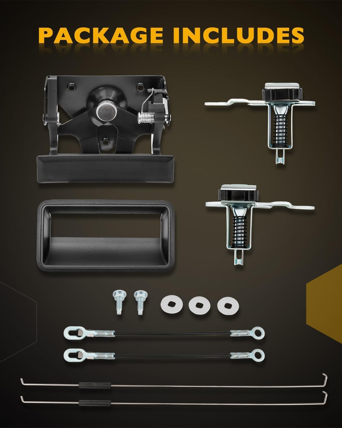 Tailgate Handle Latch Bezel Rebuild Kit for GMC C K 1988 2002 1500 2500 3500