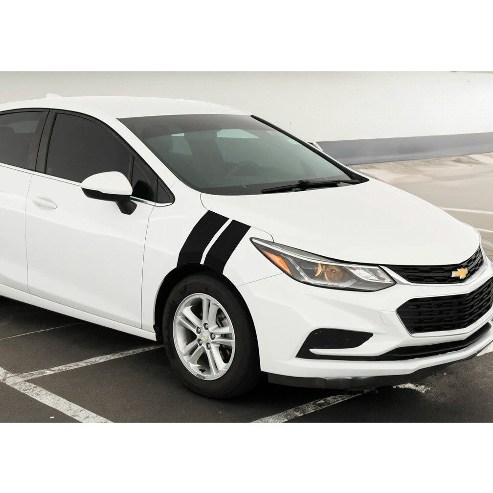 3 Inch Dual Fender Stripe Hash Mark Decal Graphic Kit For Chevy Cruze