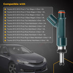 23250-37020 Denso Fuel Injectors for 2010 2015 Toyota Lexus CT200h Prius 1.8L 4x