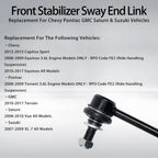 Front Stabilizer Sway Bar End Links for Chevy Equinox GMC Terrain 2007 2017 2Pcs