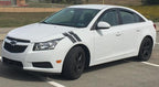 4 Inch Dual Fender Stripe Hash Mark Decal Kit For Chevy Cruze