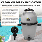 Air Pressure Gauge Release Valve 0-60PSI for Jandy CL CV DEL DEV JS Series
