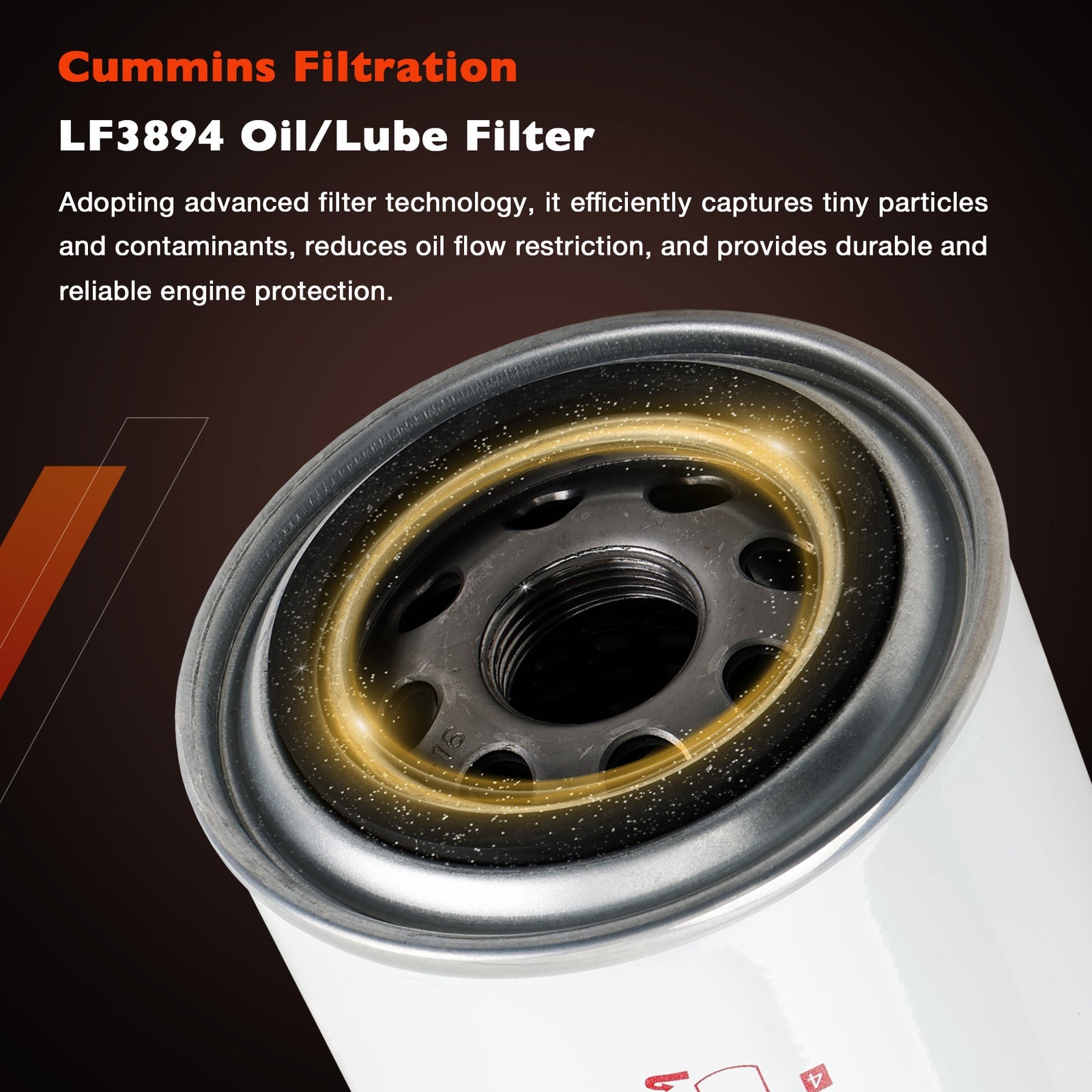 16403-EZ41A Oil Fuel Filter Kit for Nissan Titan XD 5.0L Cummins 2016 2019