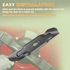 High Lift Lawn Mower Blades 17.25 X 2.3 For Troy Bilt Craftsman Cub Cadet 3Pcs