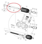 Steering Drag Link with Male Thread for Club Car DS Carts 103653401 1036534-01