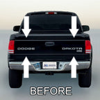 Chrome Tailgate Trim Molding Insert Strips For Dodge Dakota Pickup 97-04