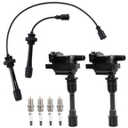 UF407 Ignition Coil Pack Spark Plug Wire Set for Mazda Protege 2.0L 01 05 2 Pack