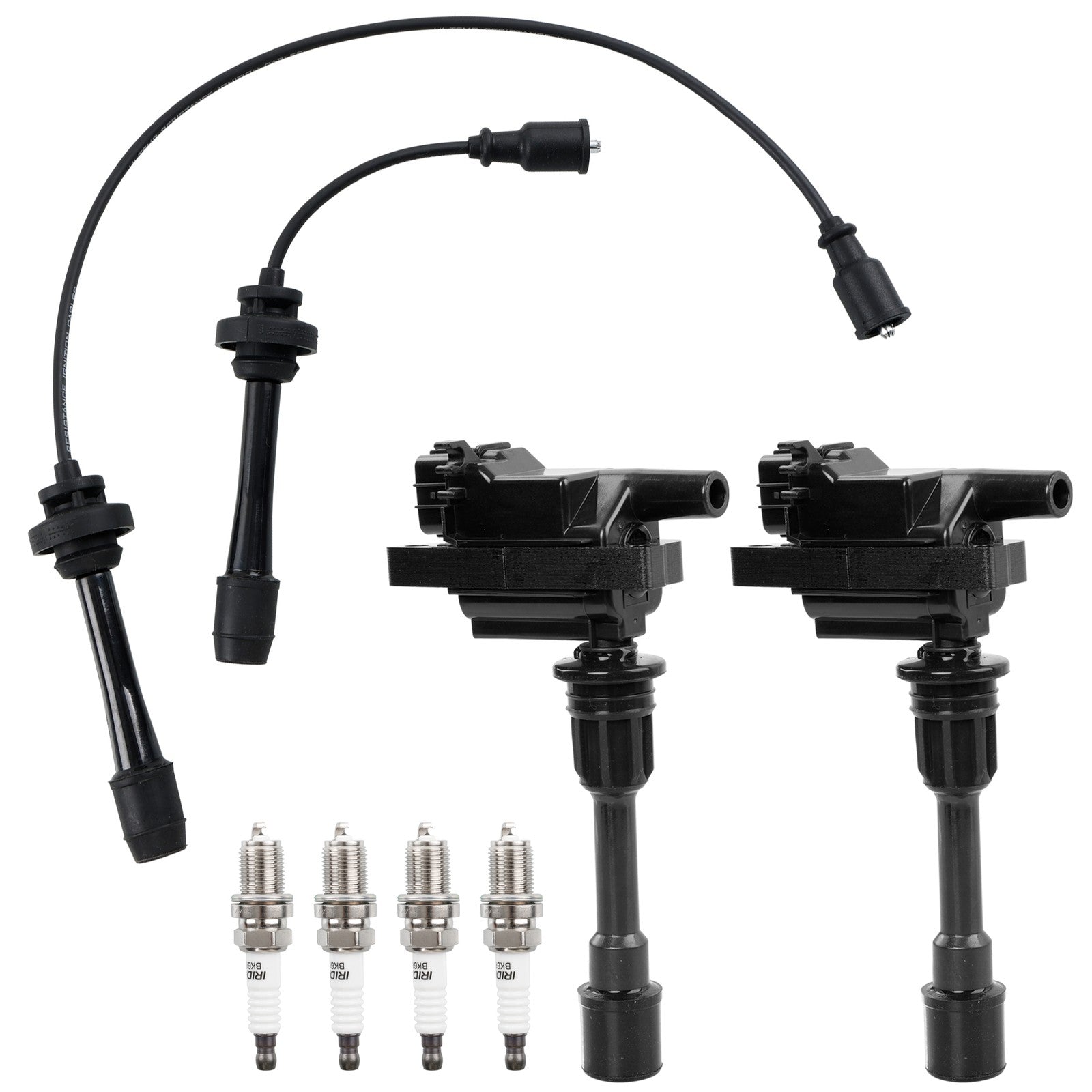 UF407 Ignition Coil Pack Spark Plug Wire Set for Mazda Protege 2.0L 01 05 2 Pack