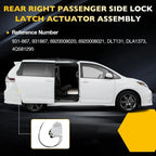 Sliding Door Lock Latch Actuator Right Passenger Side for 2011 17 Toyota Sienna